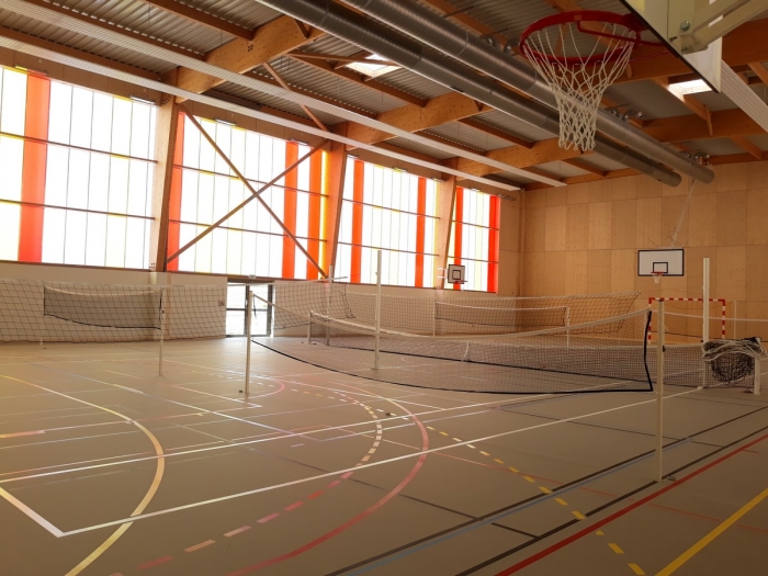 salle sport structure bois lamellé collé
