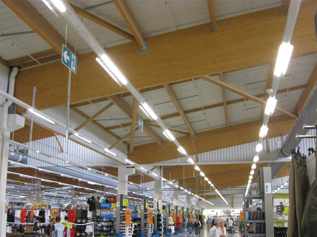 batiment commercial bois lamelle colle