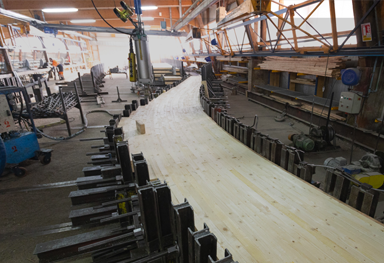 fabrication lamelle colle entreprise James