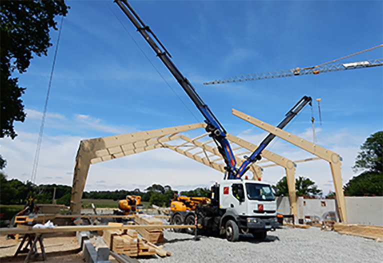 montage structure longue portée