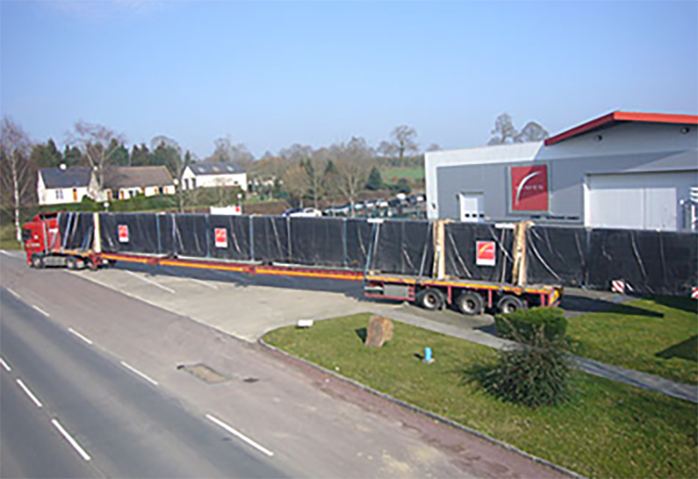 transport grand element construction bois