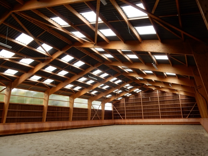 manège chevaux James charpente bois