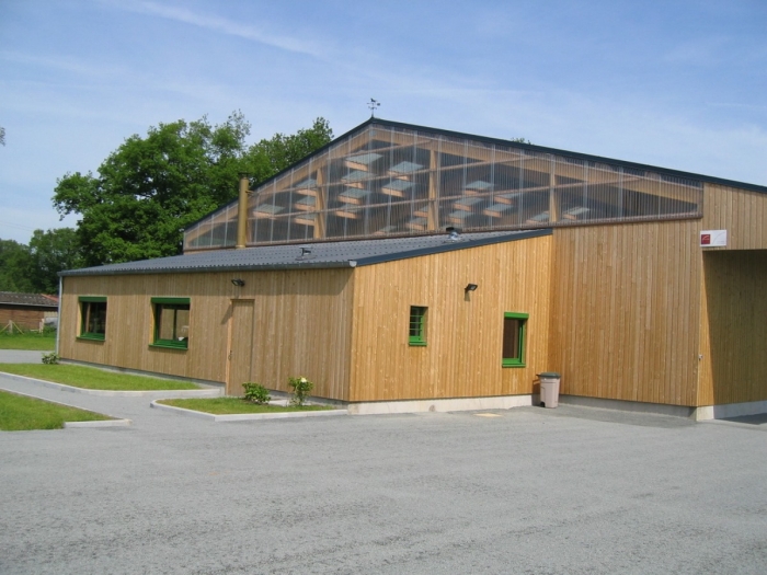 salle sport structure bois lamelle colle constructeur James