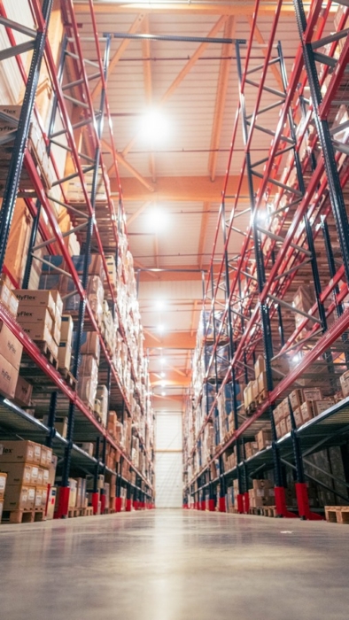 batiment pour stockage en rack James