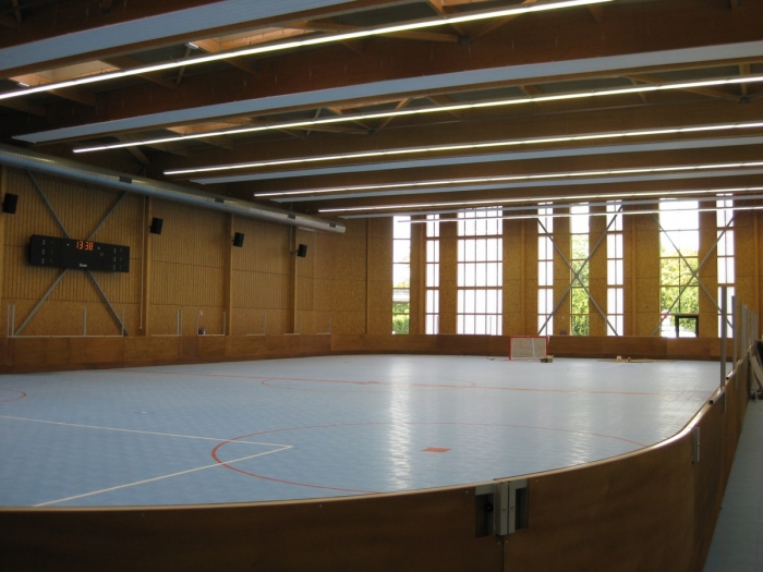 salle sport structure bois lamellé collé