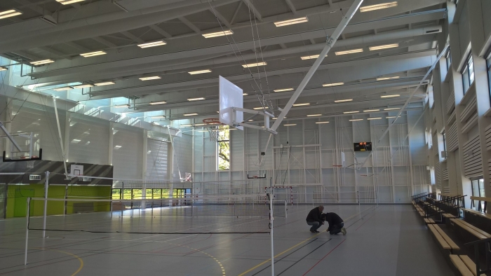salle sport structure bois lamellé collé