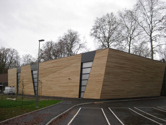 salle sport structure bois lamellé collé constructeur James