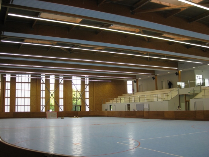 salle sport structure bois lamelle colle
