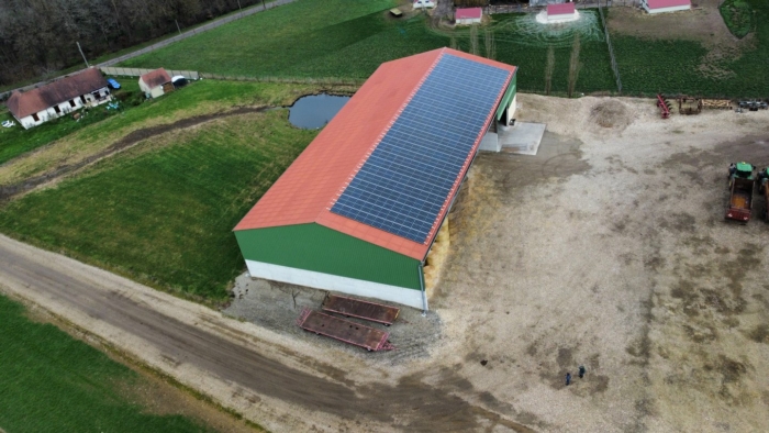 constrcuteur hangar agricole james bois lamelle colle