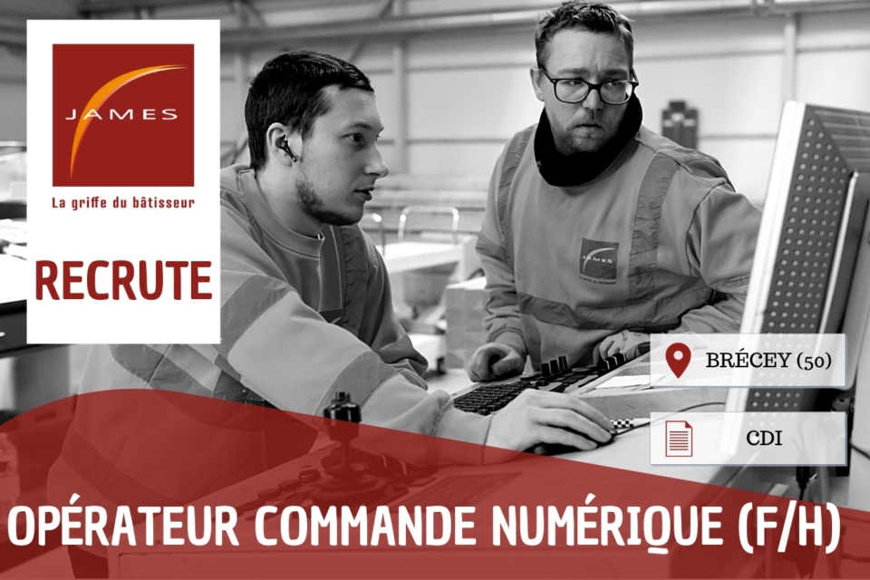 emploi operateur commande numerique james